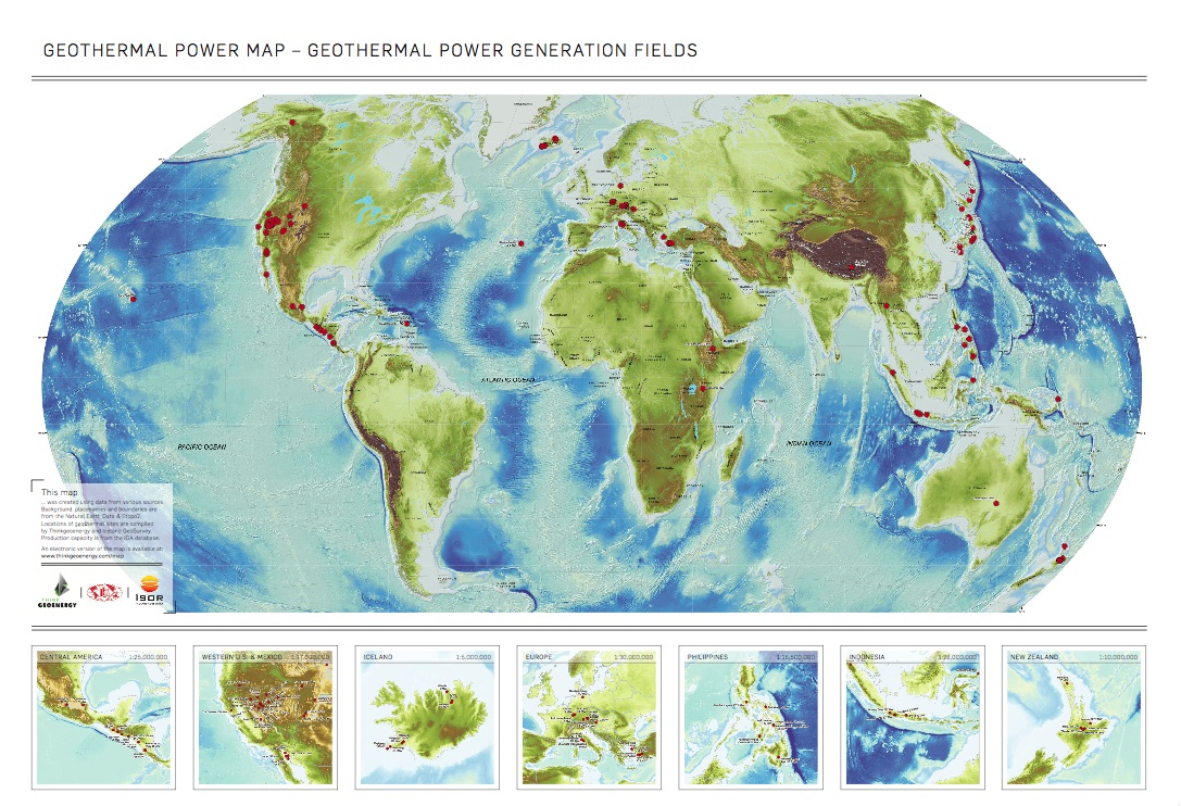 ISOR and ThinkGeoEnergy publish Global Geothermal Power Map | Think ...
