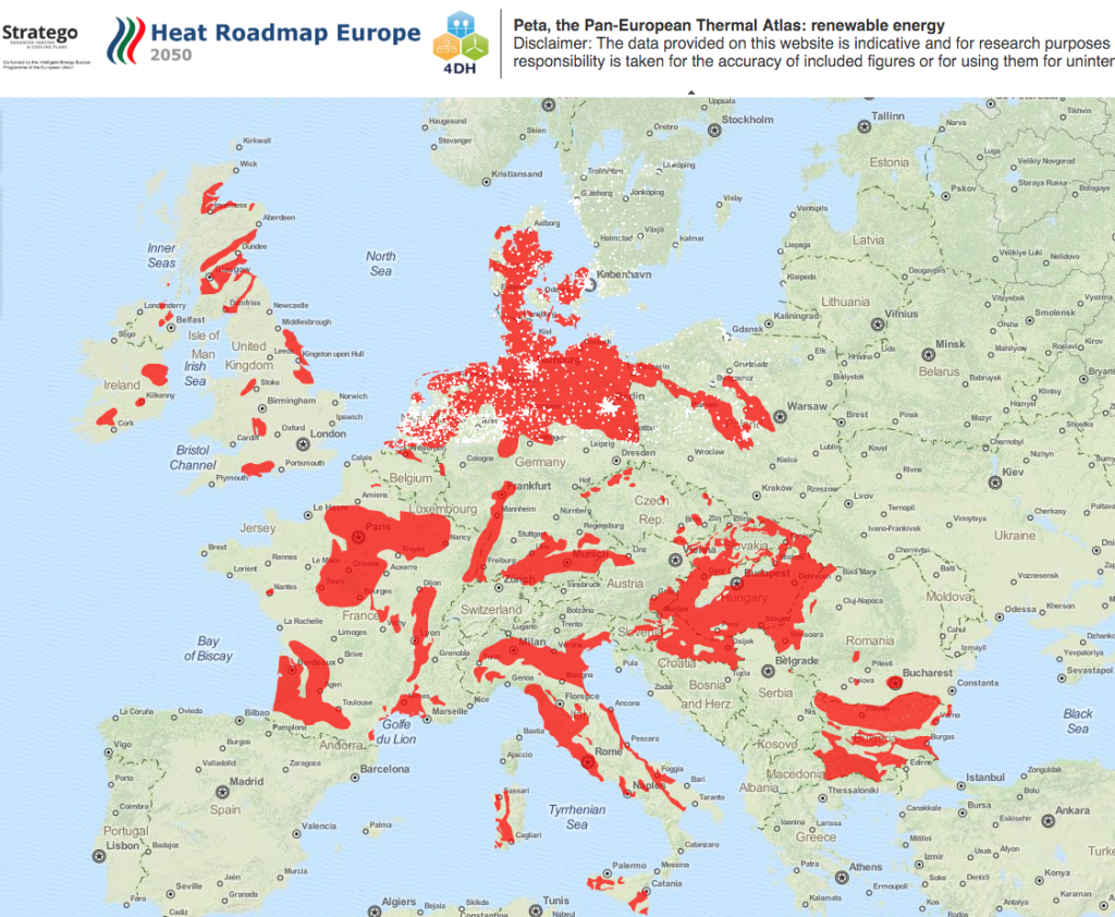 geothermal energy map europe