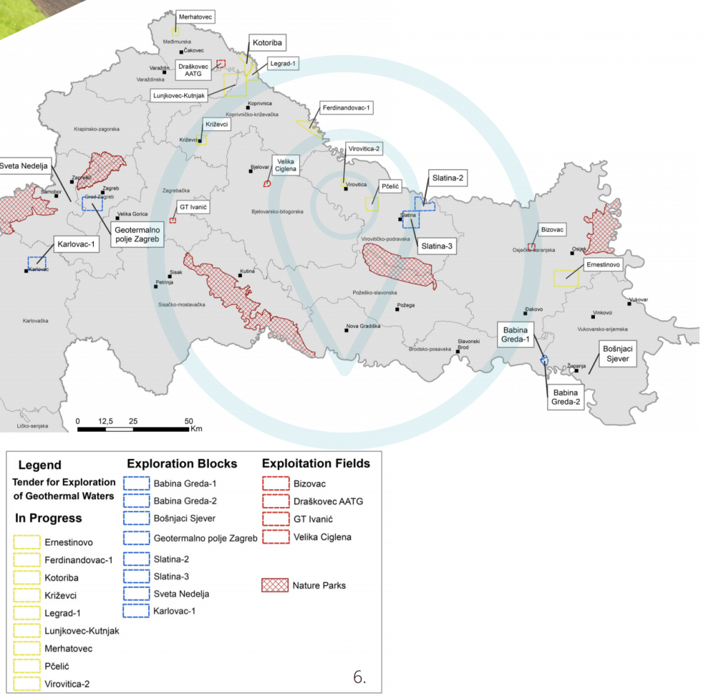 Croatia issued tender for 6 geothermal development project sites