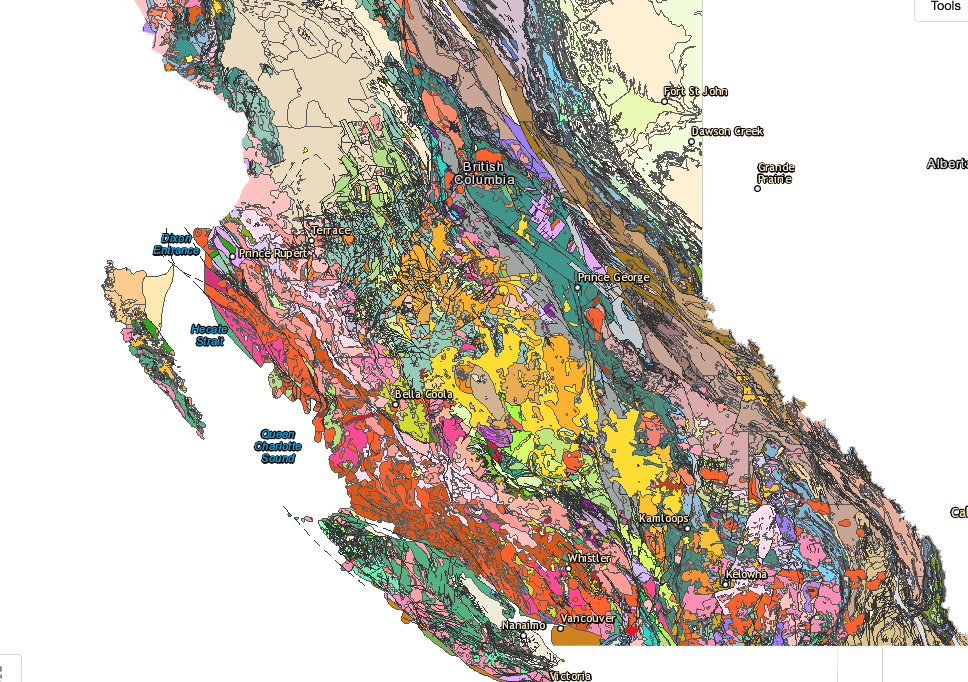 Geoscience BC Seeks Volunteers For BC Geothermal Advisory Committee   GeoscienceBC Geology Map 