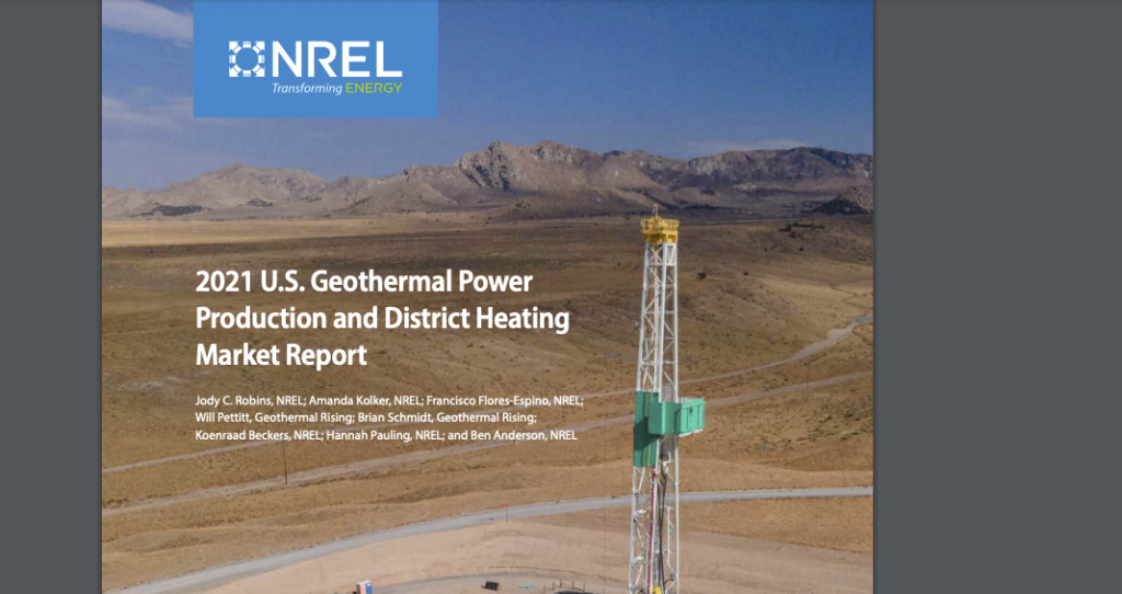 Market insights from 2021 U.S. Geothermal Power & Heating Market Report