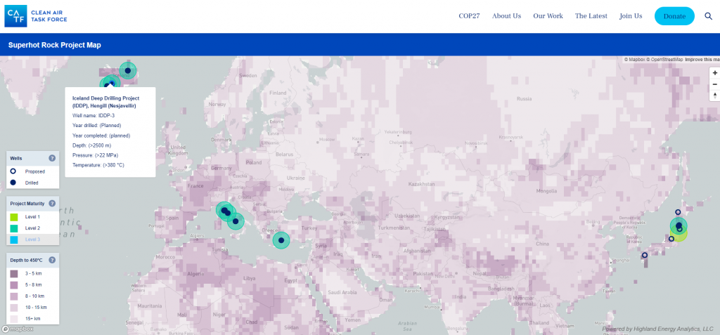 CATF publishes interactive map of superhot rock projects