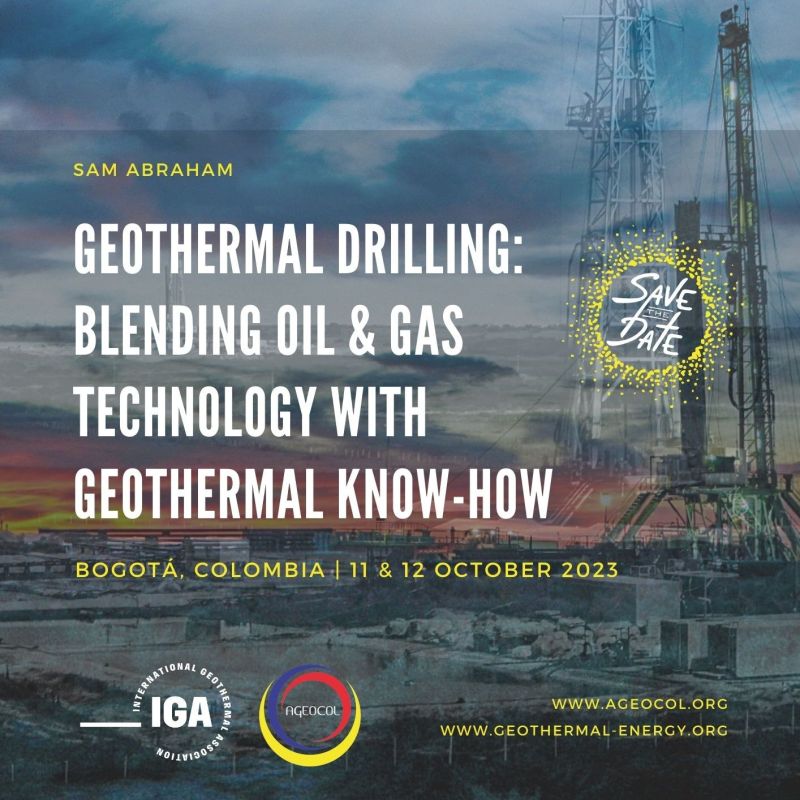 IGA and AGEOCOL announce geothermal drilling course in Bogota, Colombia