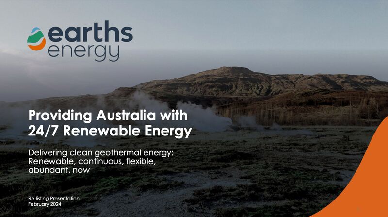 Earths Energy completes capital raise to support geothermal in Australia