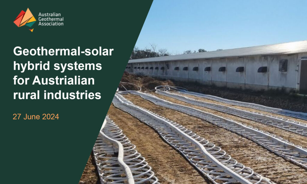 Webinar Geothermalsolar hybrid systems in Australia, 27 June 2024