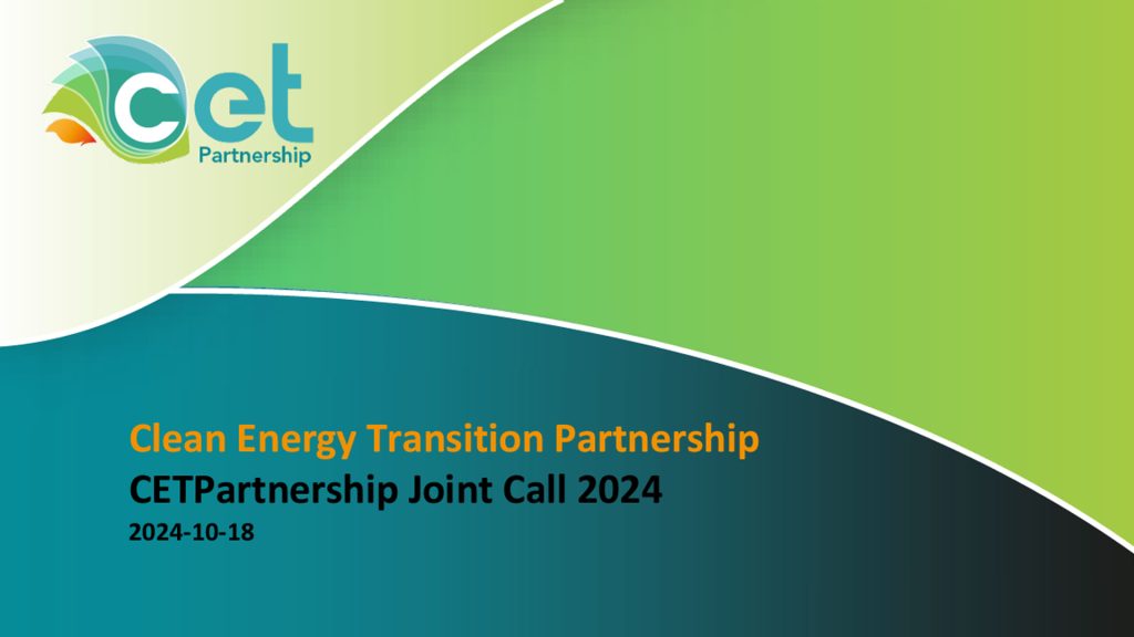 2024 call for proposals for geothermal projects announced by CETPartnership