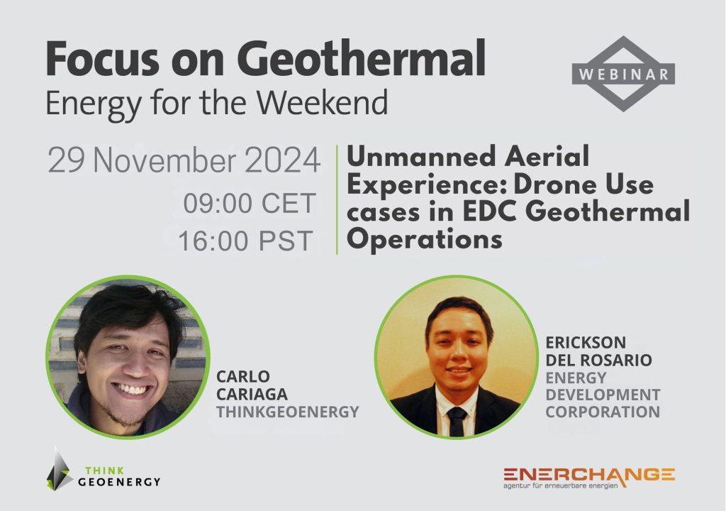 Webinar – Use cases for drones in EDC geothermal operations, 29 November 2024