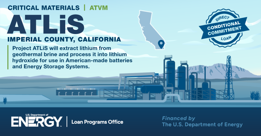 California geothermal lithium project secures $1.36 billion direct loan