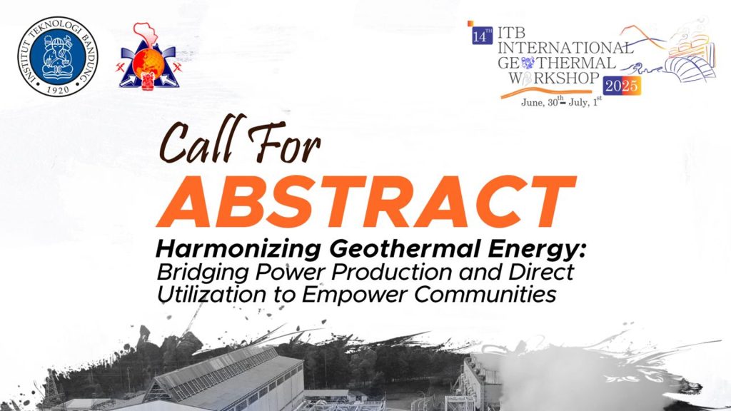 Call for abstracts – 14th ITB International Geothermal Workshop, Bandung, Indonesia