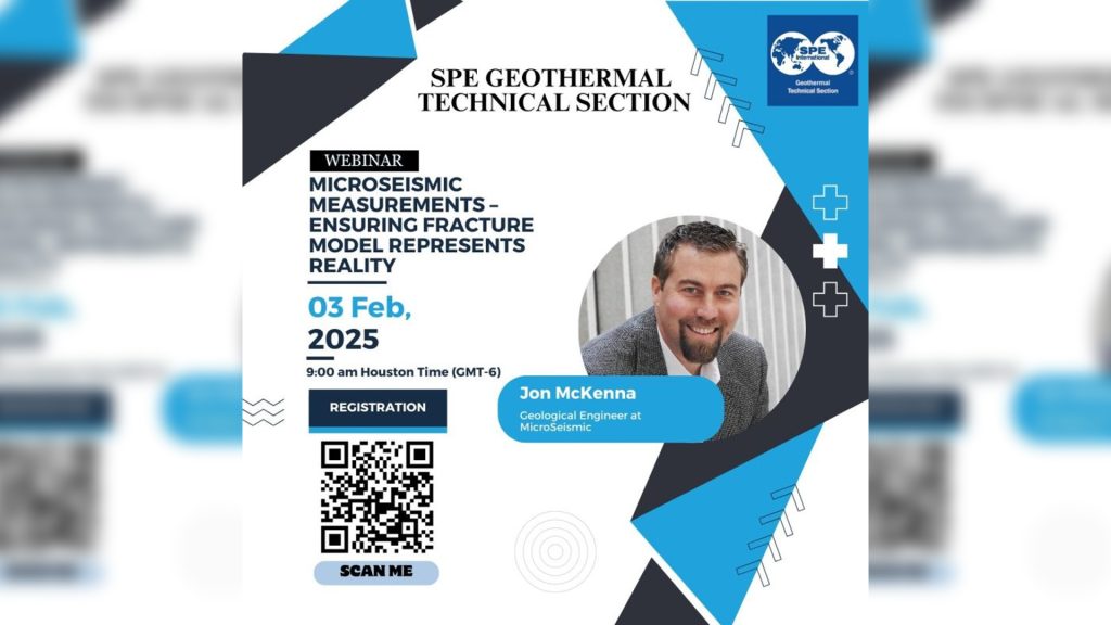 Webinar – Microseismic measurements in geothermal; 3 February 2025