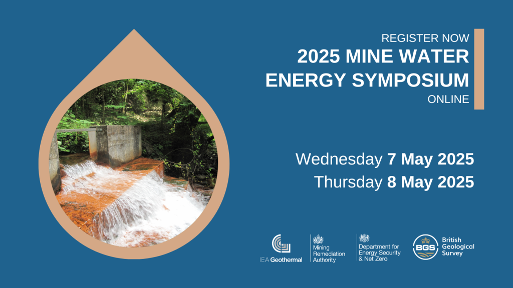 Registration open for Mine Water Energy Sympsosium, 7-8 May 2025