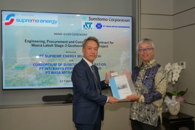 EPC contract signed for Muara Laboh Unit 2 geothermal power plant, Indonesia